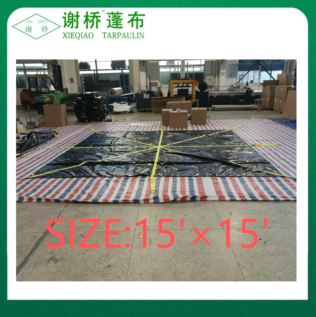 15 "x15" tarps mengangkat serpihan